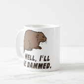 Gestauter Biber Kaffeetasse (Vorderseite Links)