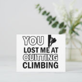 Gesteinsklettern Postkarte (Stehend Vorderseite)