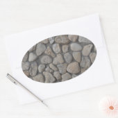 Gesteinsmuster Ovaler Aufkleber (Umschlag)