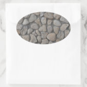 Gesteinsmuster Ovaler Aufkleber (Tasche)