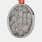 Gesteinsmuster Silbernes Ornament (Links)