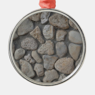 Gesteinsmuster Silbernes Ornament