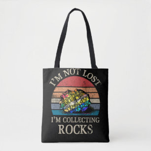 Gesteinssammelnder Geologe Gesteinssammler Vintage Tasche