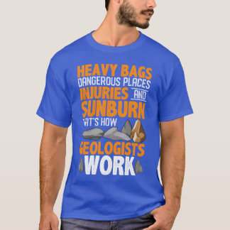 Gesteinssuchender Geologe Geologie Junge T-Shirt
