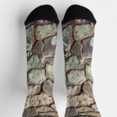 Gesteinswandstruktur Socken (Oben)