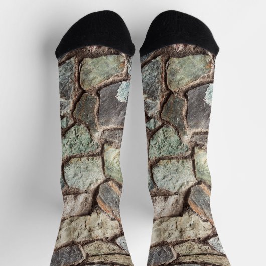 Gesteinswandstruktur Socken (Oben)