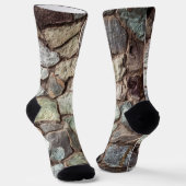 Gesteinswandstruktur Socken (Gewinkelt)