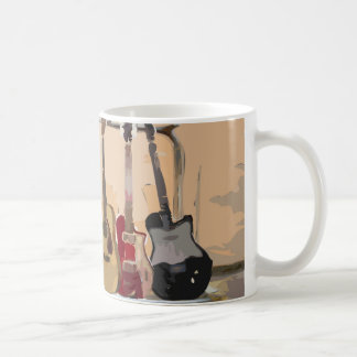 Gestell der Gitarren Kaffeetasse