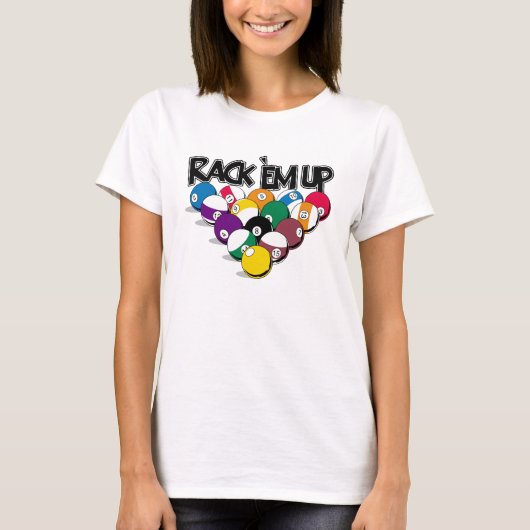Gestell-EM herauf Pool T-Shirt (Vorderseite)