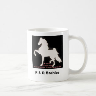 Gestell Equitate auf Saddlebreds, R u. r-Ställen Kaffeetasse