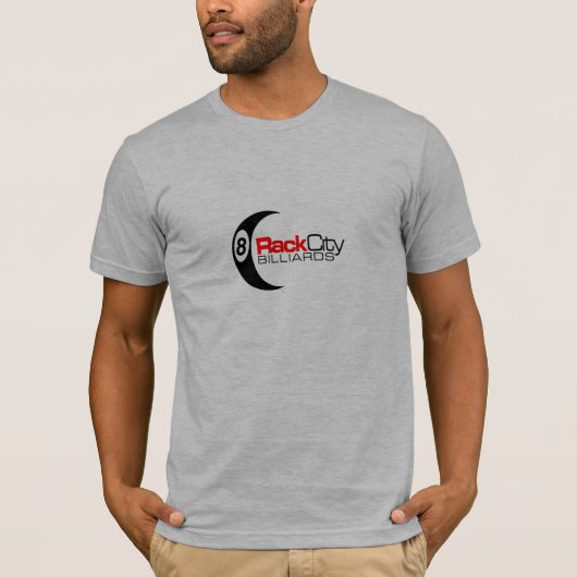 Gestell-Stadt-Billard-Logo-T-Shirt T-Shirt (Vorderseite)