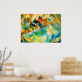 Gestellmalerei, Hafen von Mallorca Poster (Küche)