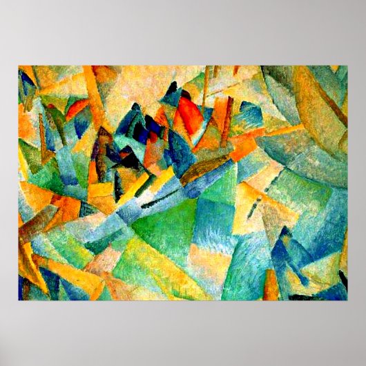 Gestellmalerei, Hafen von Mallorca Poster (Vorne)