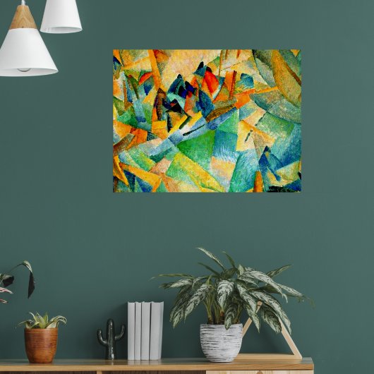 Gestellmalerei, Hafen von Mallorca, Poster (Wohnzimmer 1)