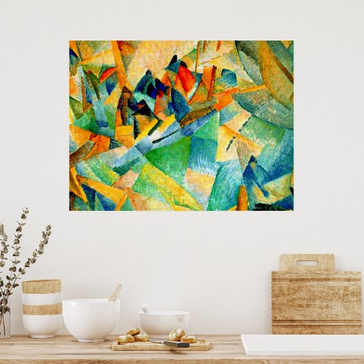 Gestellmalerei, Hafen von Mallorca, Poster (Küche)