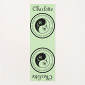 (Gestellt)Yin Yang Tea Green Workout, Pilates und Yogamatte (Vorderseite)