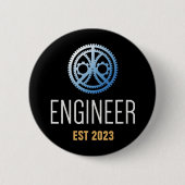 Gestellte Ingenieurin , Ingenieurstudium nach Maß Button (Vorderseite)