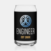 Gestellte Ingenieurin , Ingenieurstudium nach Maß Dosenglas (Rückseite)