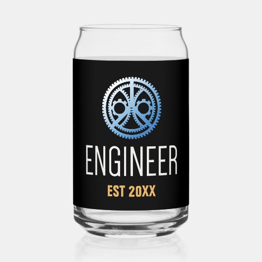 Gestellte Ingenieurin , Ingenieurstudium nach Maß Dosenglas (Rückseite)