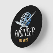 Gestellte Ingenieurin , Ingenieurstudium nach Maß Runde Wanduhr (Winkel)