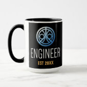 Gestellte Ingenieurin , Ingenieurstudium nach Maß Tasse (Links)