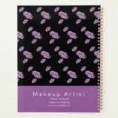 Gestempelte Lippen Künstlerischer Terminplaner Planer (Rückseite)