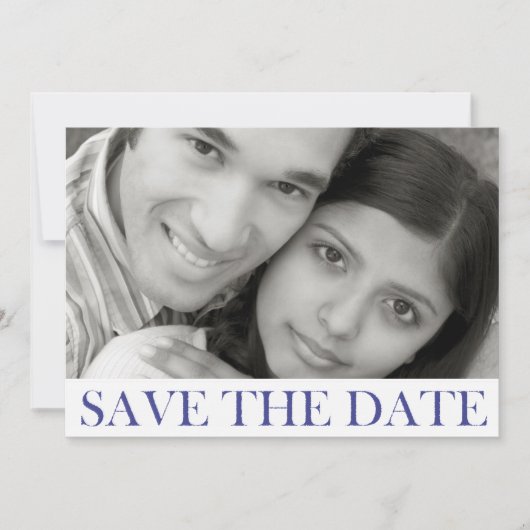 Gestempelte Save-the-Date-Ankündigung Save The Date (Vorderseite)