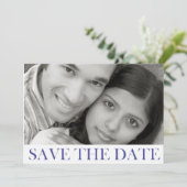 Gestempelte Save-the-Date-Ankündigung Save The Date (Stehend Vorderseite)