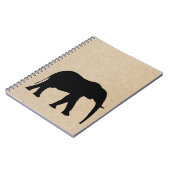 gestempelte Zeitschrift des Elefanten Tinte Notizblock (Linke Seite)