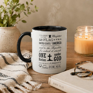 Gestempelter Vintage-Treueschwur-Kaffeebecher Tasse