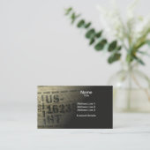 Gestempeltes altes Paletten-Brettgrunge-Shabby Visitenkarte (Stehend Vorderseite)