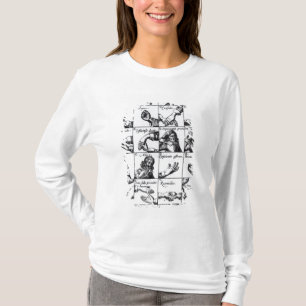 Gesten für das Imitieren John Bulwers 'von T-Shirt