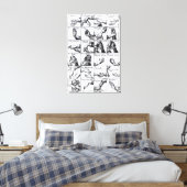 Gesten für die Nachahmung von John Bulwers 'Chrilo Leinwanddruck (Insitu (Schlafzimmer))