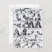 Gesten für die Nachahmung von John Bulwers 'Chrilo Postkarte (Vorne/Hinten)