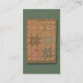 Gesteppt Visitenkarte (Rückseite)