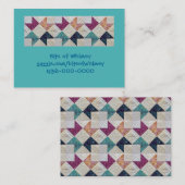 Gesteppte Batik-Visitenkarten Visitenkarte (Vorne/Hinten)