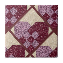 Gesteppte Herzen Fliese