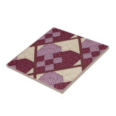 Gesteppte Herzen Fliese (Seite)