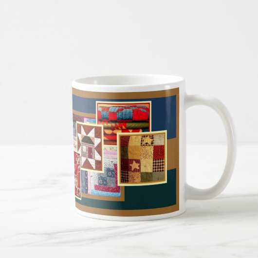Gesteppte Kaffee-Tasse Kaffeetasse (Rechts)