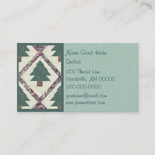 Gesteppte Kiefer Visitenkarte (Vorderseite)