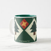 Gesteppte Kiefer Zweifarbige Tasse (Vorderseite Links)
