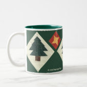 Gesteppte Kiefer Zweifarbige Tasse (Links)