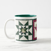 Gesteppte Potholders-Kaffee-Tasse Zweifarbige Tasse (Links)
