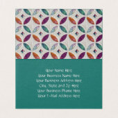 Gesteppte und gefaltete Visitenkarte Visitenkarten (Innenseite Aufgefaltet)