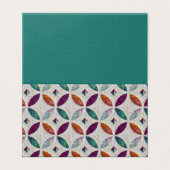 Gesteppte und gefaltete Visitenkarte Visitenkarten (Außenseite Aufgefaltet)