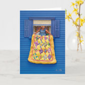 Gesteppte Vertretung Karte (Gelbe Blume)