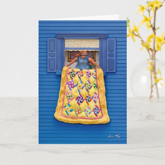 Gesteppte Vertretung Karte (Gelbe Blume)