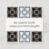 Gesteppte Visitenkarten Quadratische Visitenkarte (Vorderseite)