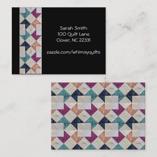 Gesteppte Visitenkarten Visitenkarte (Vorne/Hinten)