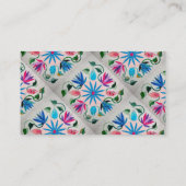 Gesteppte Visitenkarten Visitenkarte (Rückseite)